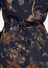 Poison Eden Button Up Mini Dress - Black