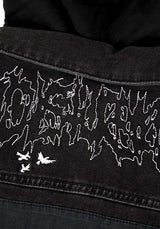 Damage Denim Kapuze Jacke