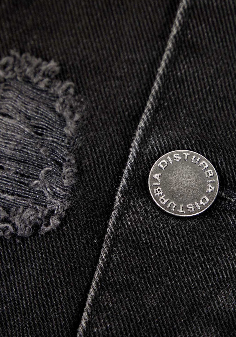 Damage Denim Kapuze Jacke