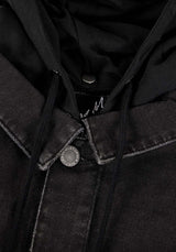 Damage Denim Kapuze Jacke