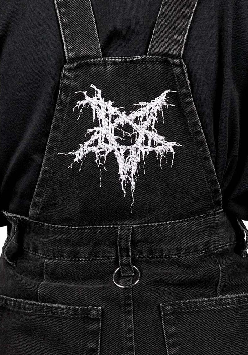 Damage Denim Pinny Kleid
