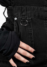 Damage Denim Pinny Kleid