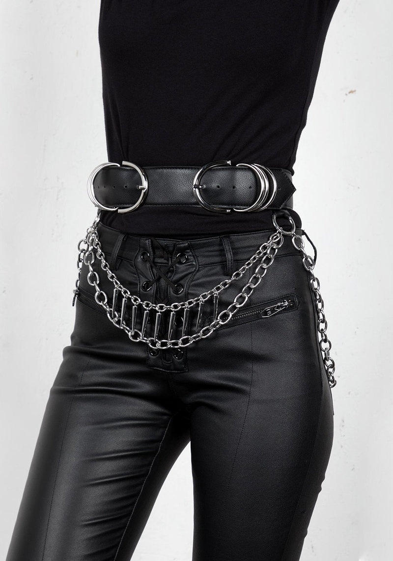 Damned Doppelt Schnalle Taille Gürtel