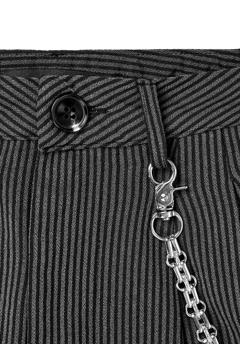 Dandy Gestreift Hosen Mit Kette