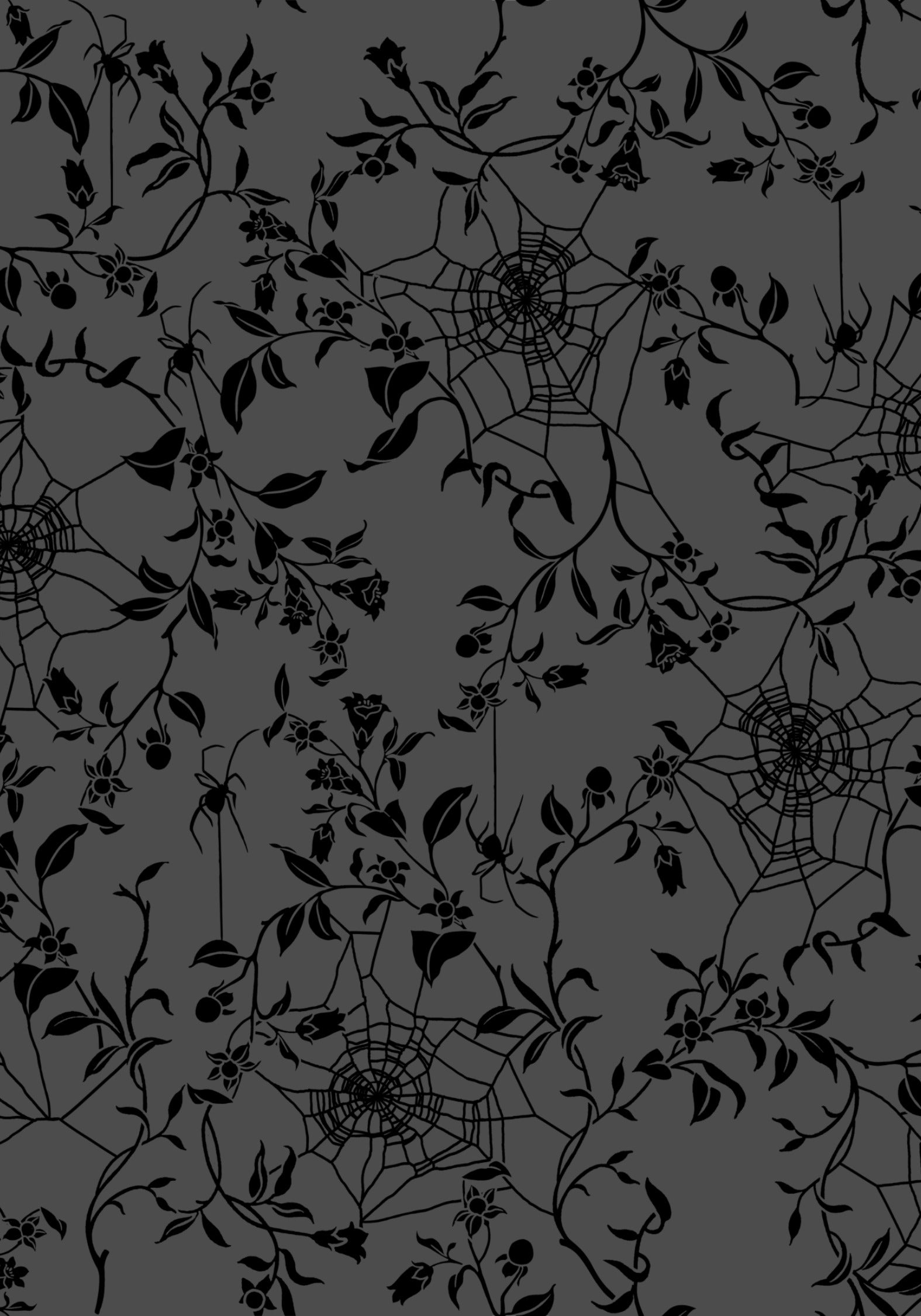 Deadly Nightshade Beflockt Mesh Gerafft Top