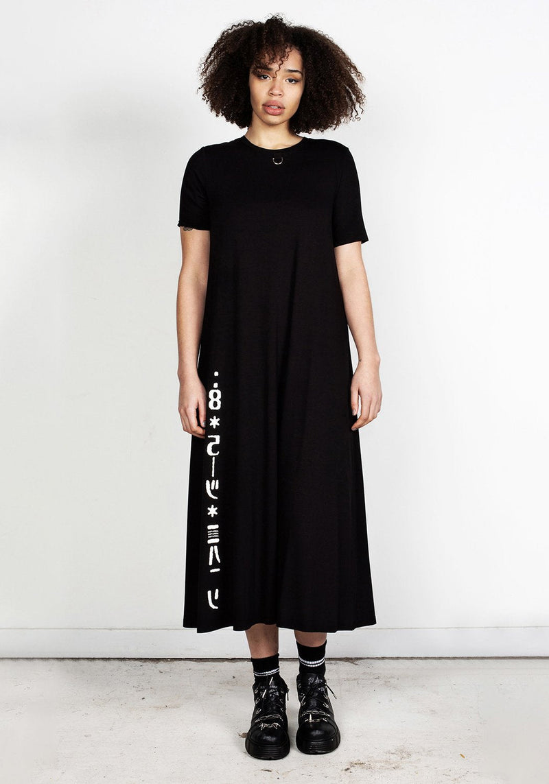 Digital Maxi T-Shirt Kleid