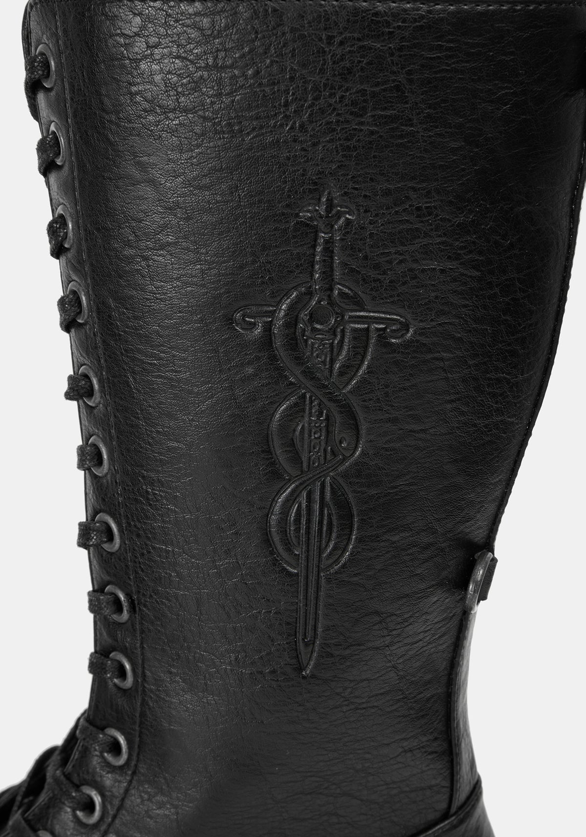 Morwyn Calf Lace Up Platform Boots EU 39