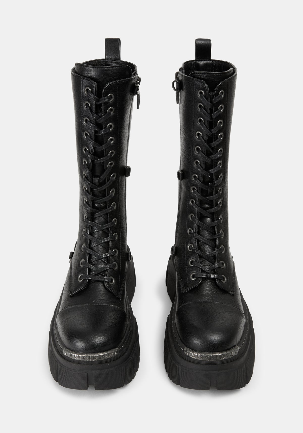 Morwyn Calf Lace Up Platform Boots EU 39