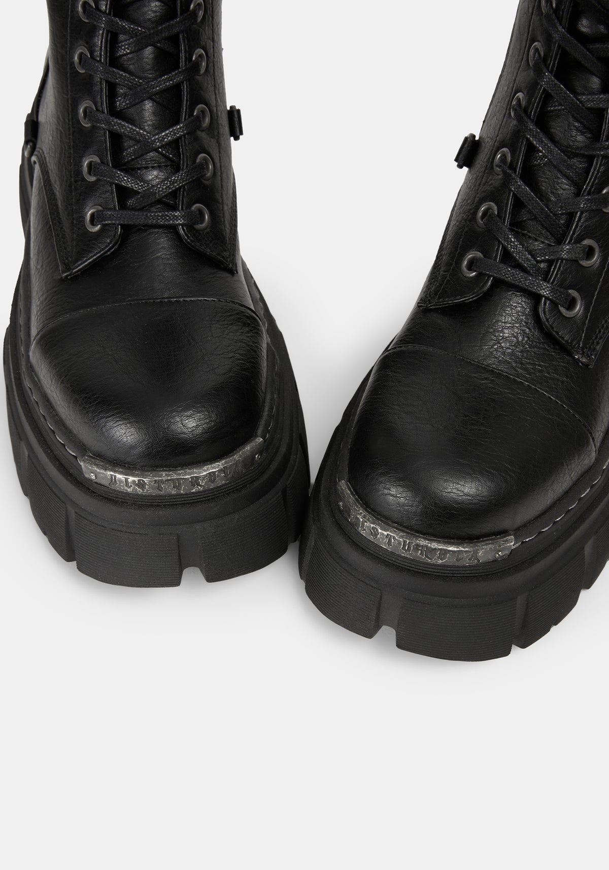 Morwyn Calf Lace Up Platform Boots EU 39