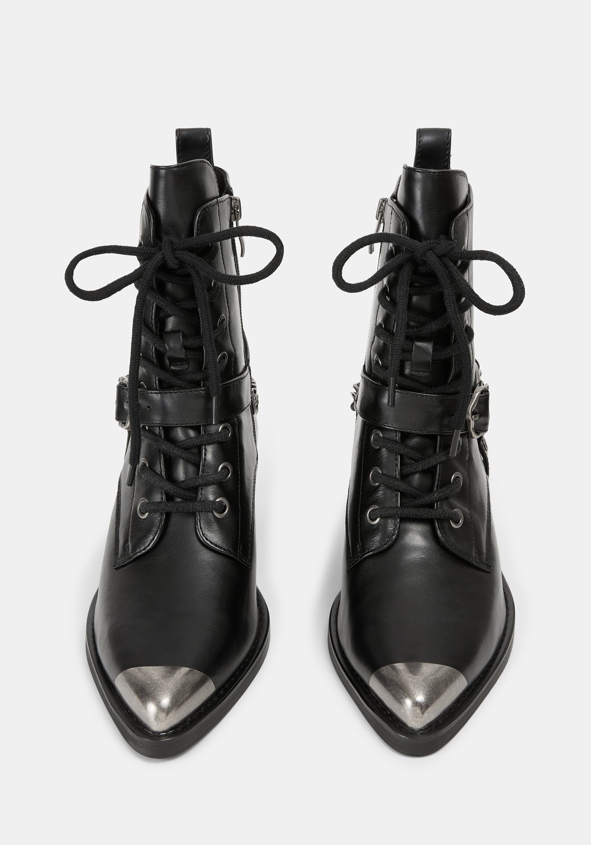 Wespair Leather Toe Cap Chain Boots EU 39