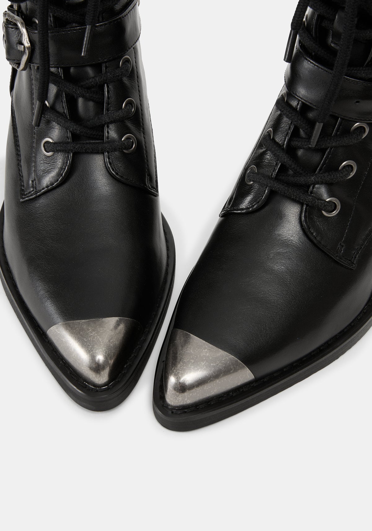Wespair Leather Toe Cap Chain Boots EU 39