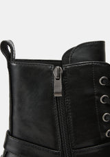 Wespair Leather Toe Cap Chain Boots EU 39