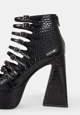Scythera Multi Buckle Platform Heels EU 39