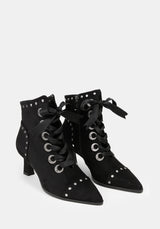 Morvella Pointed Studded Boots EU 39