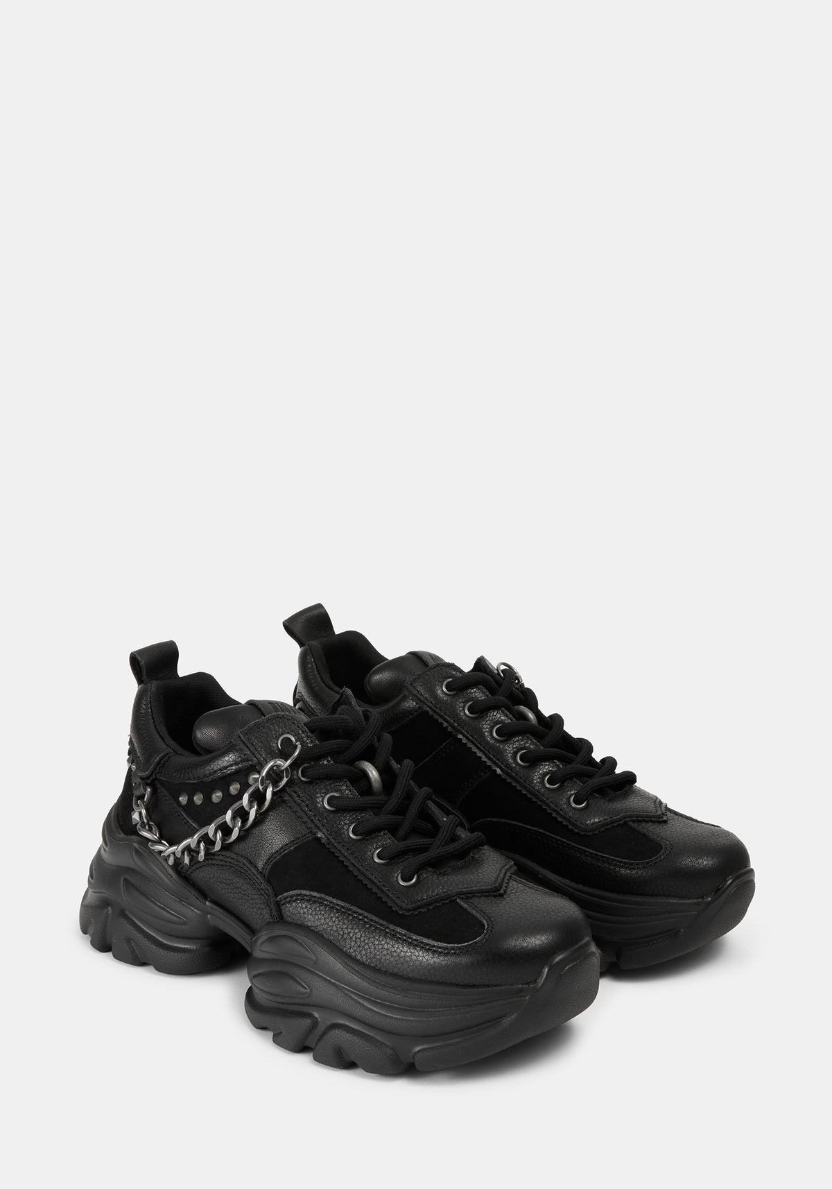 Vornex Studded Leather Trainers