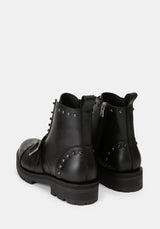 Esmelina Leather Rosamoth Buckle Boots