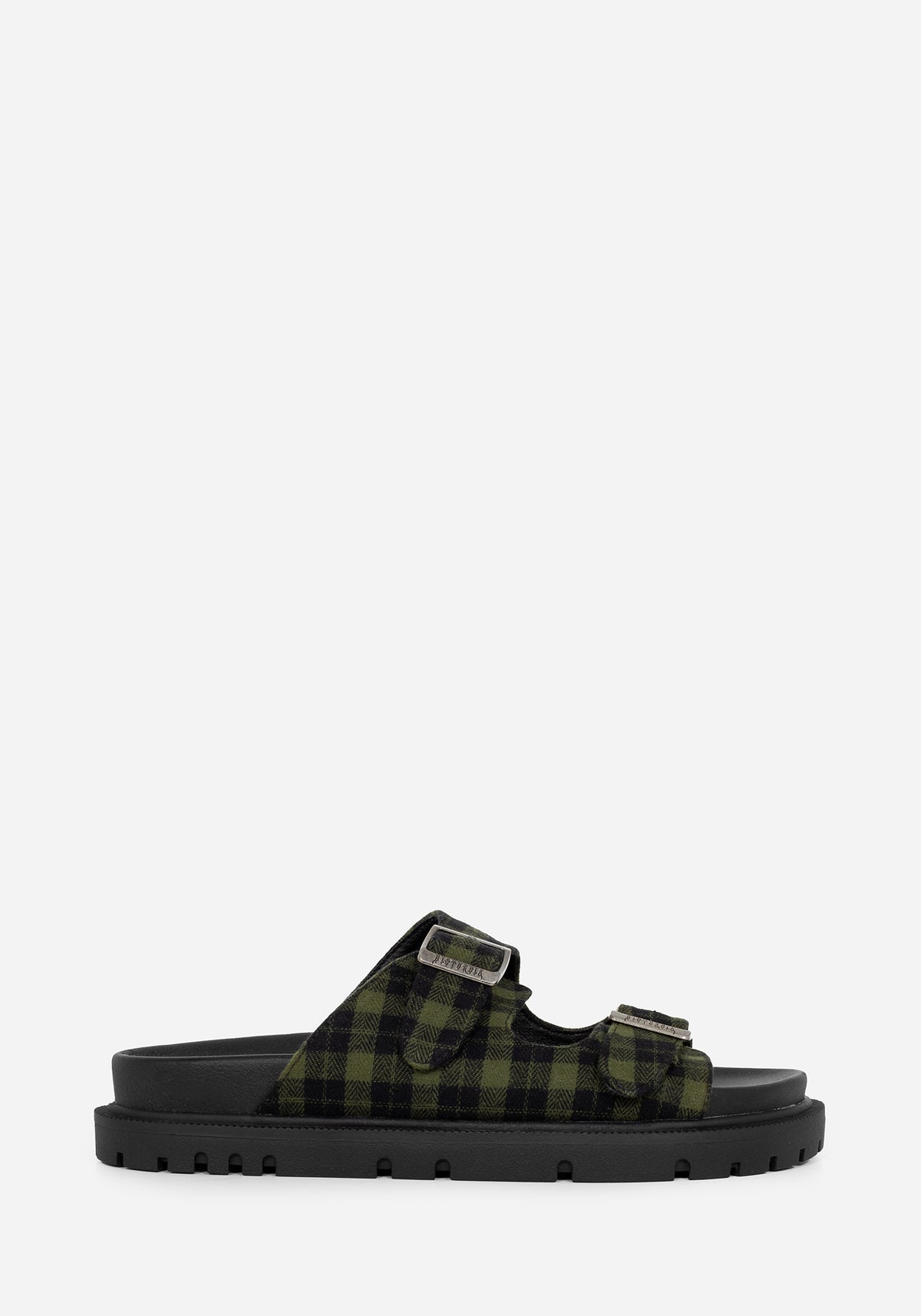 Terra Gingham Schnalle Sandals