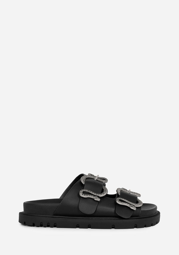 Mamba Snake Buckle Sandals