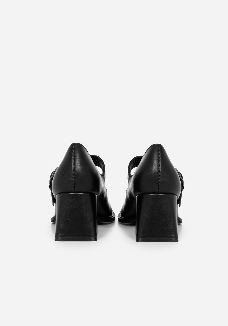 Hina Blumenmuster Schnalle Mary Jane Shoes