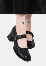 Hina Blumenmuster Schnalle Mary Jane Shoes