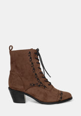 Lilith Suedette Embroidered Boots