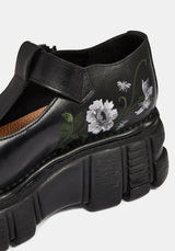 Disturbia x New Rock Bestickt Mary Janes