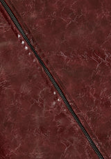 HELLRAISA Kunst- Leder A-LINE Rock VENOM Rot
