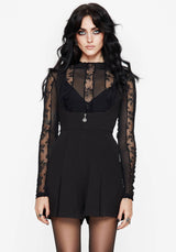 Grace Reißverschluss Vorderseite Schürzenkleid Overall