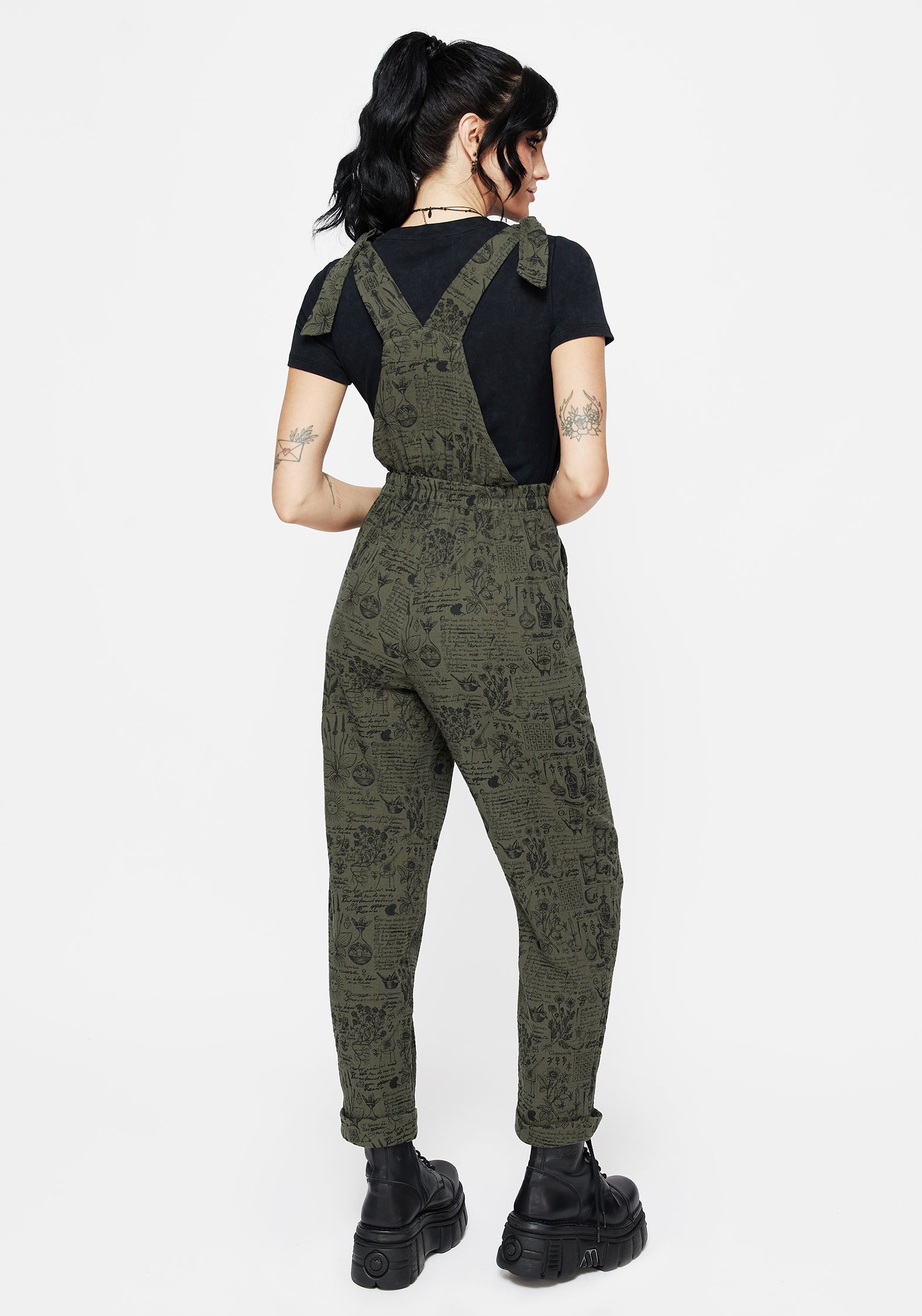 Taddea Baumwolle Locker Krawatte Detail Overall