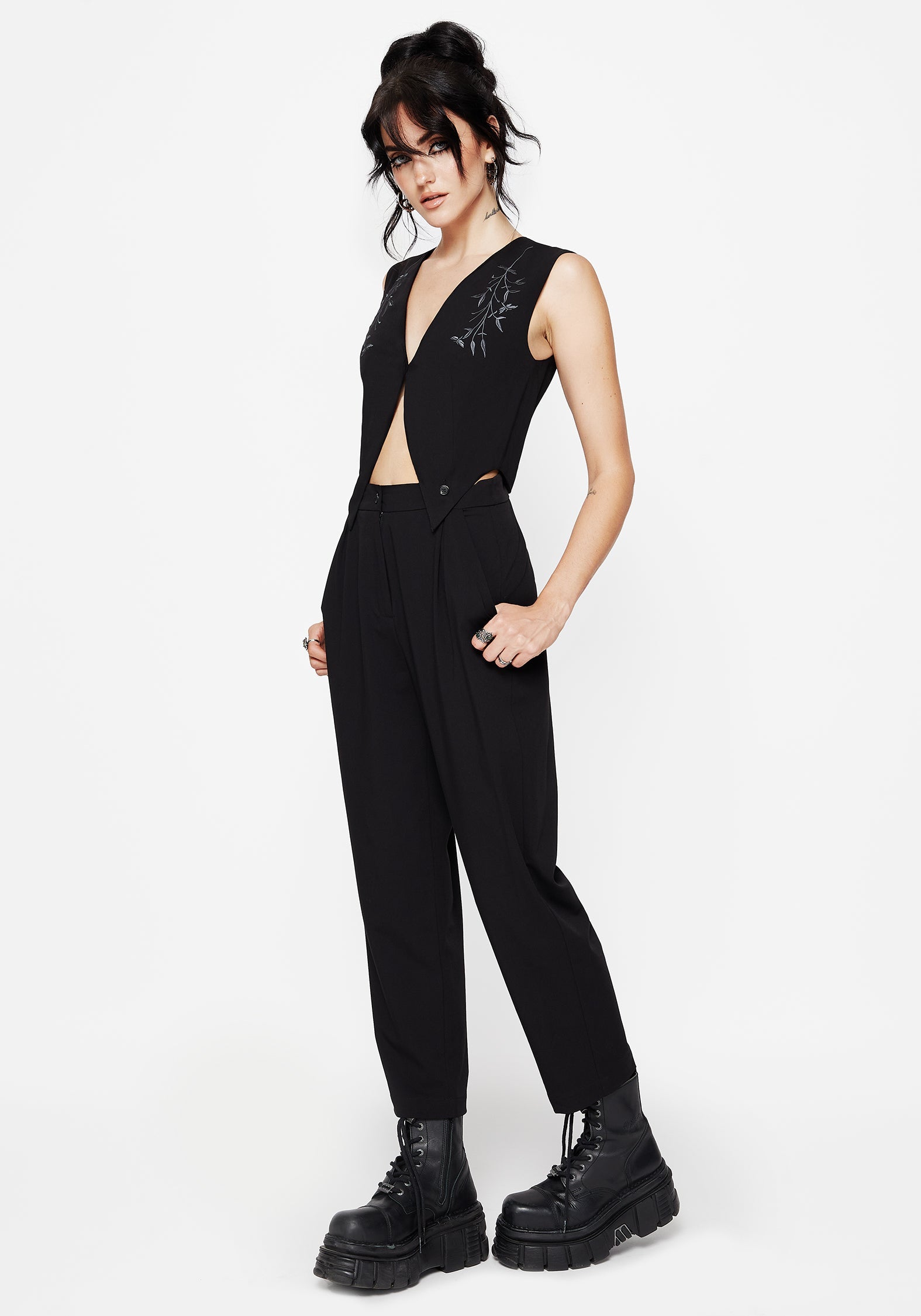 Damona Massgeschneidert Weste Und Hose Set