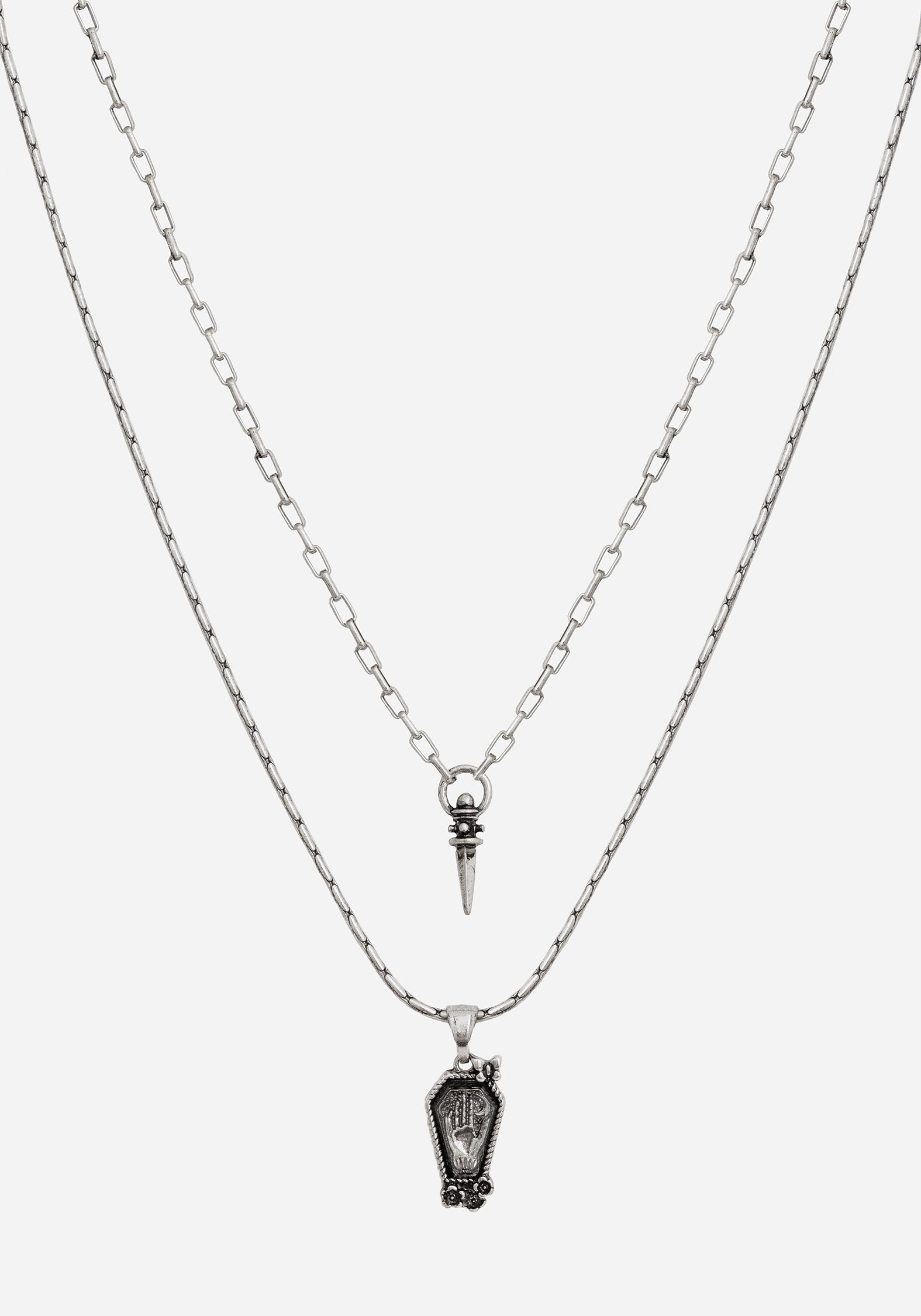 Arbor Coffin Pendant Necklace