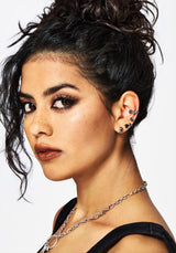 Moira Schädel Niete Ohrringe Set