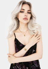 Alderwood Farn Doppelt Gelagert Halskette