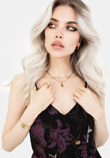 Alderwood Farn Doppelt Gelagert Halskette