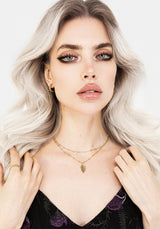 Alderwood Farn Doppelt Gelagert Halskette