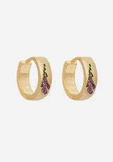 Hermia Foxglove Kreolen Ohrringe