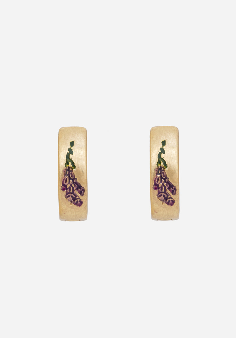 Hermia Foxglove Kreolen Ohrringe