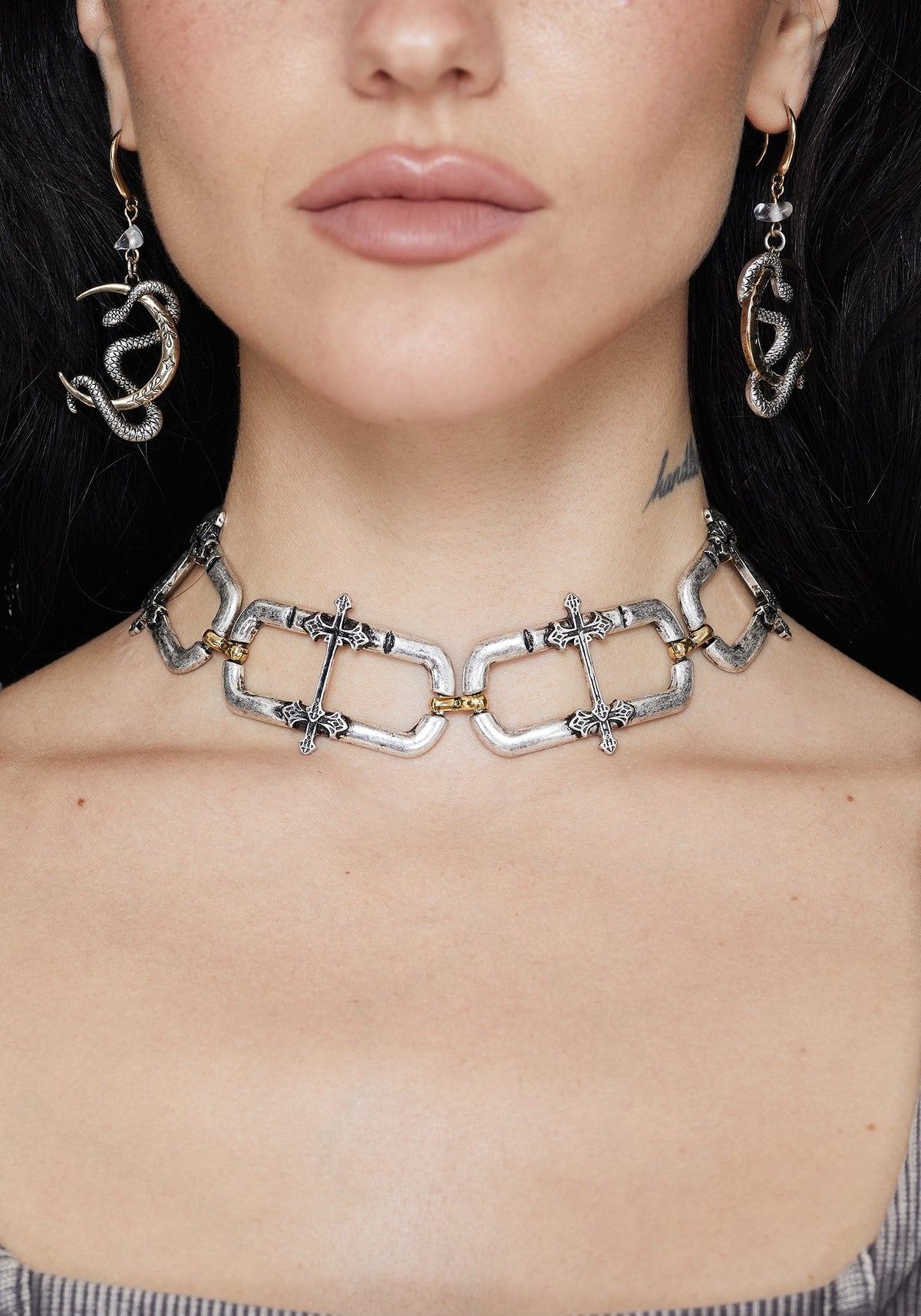 Electra Kreuz Link Kette Halsband