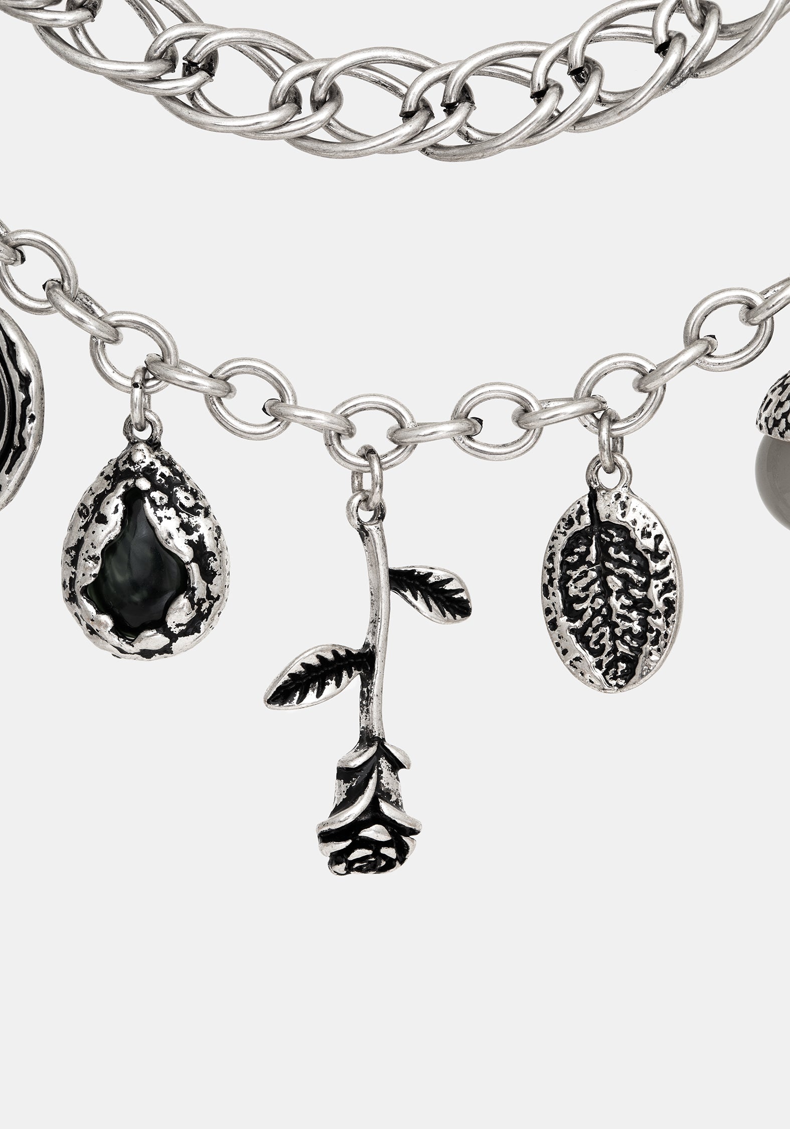 Draven Rat & Spider Charm Necklace