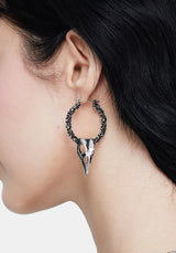Corvus Bird Schädel Hoops