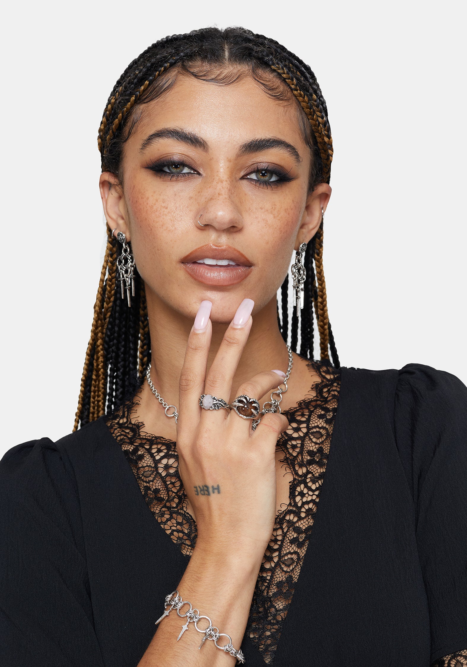Shadowclaw Chunky Ring Set