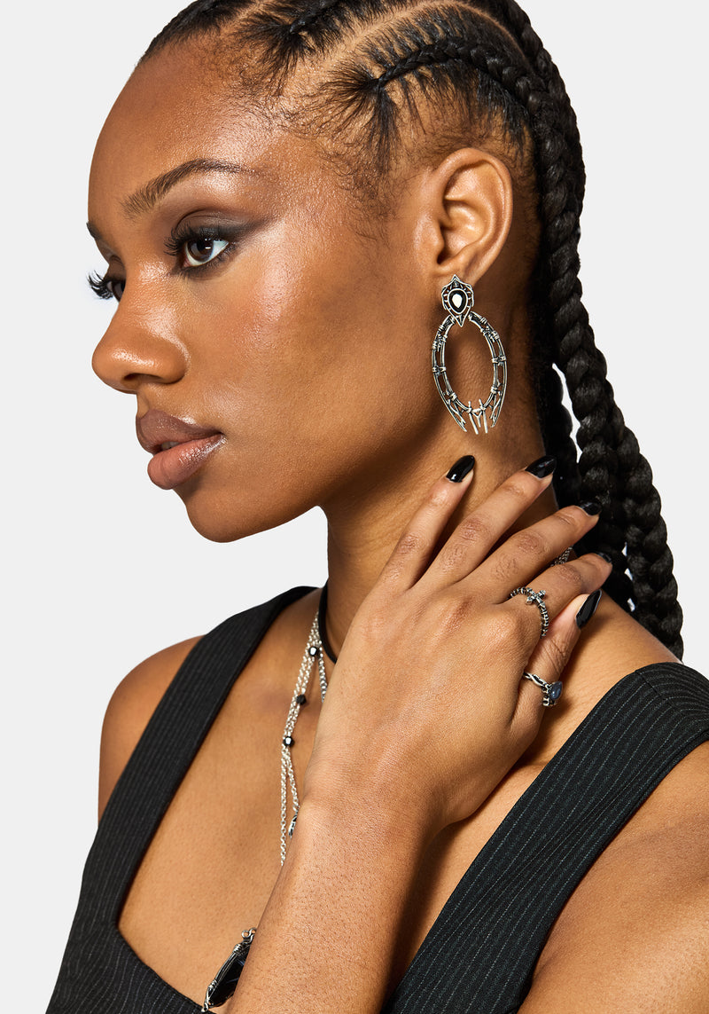 Gothique Stone Drop Earrings