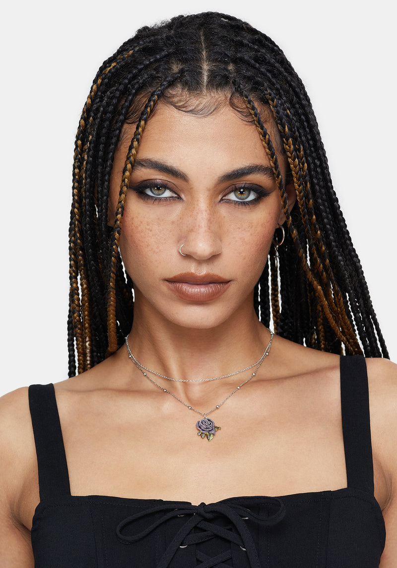 Rosea Rose Charm Necklace