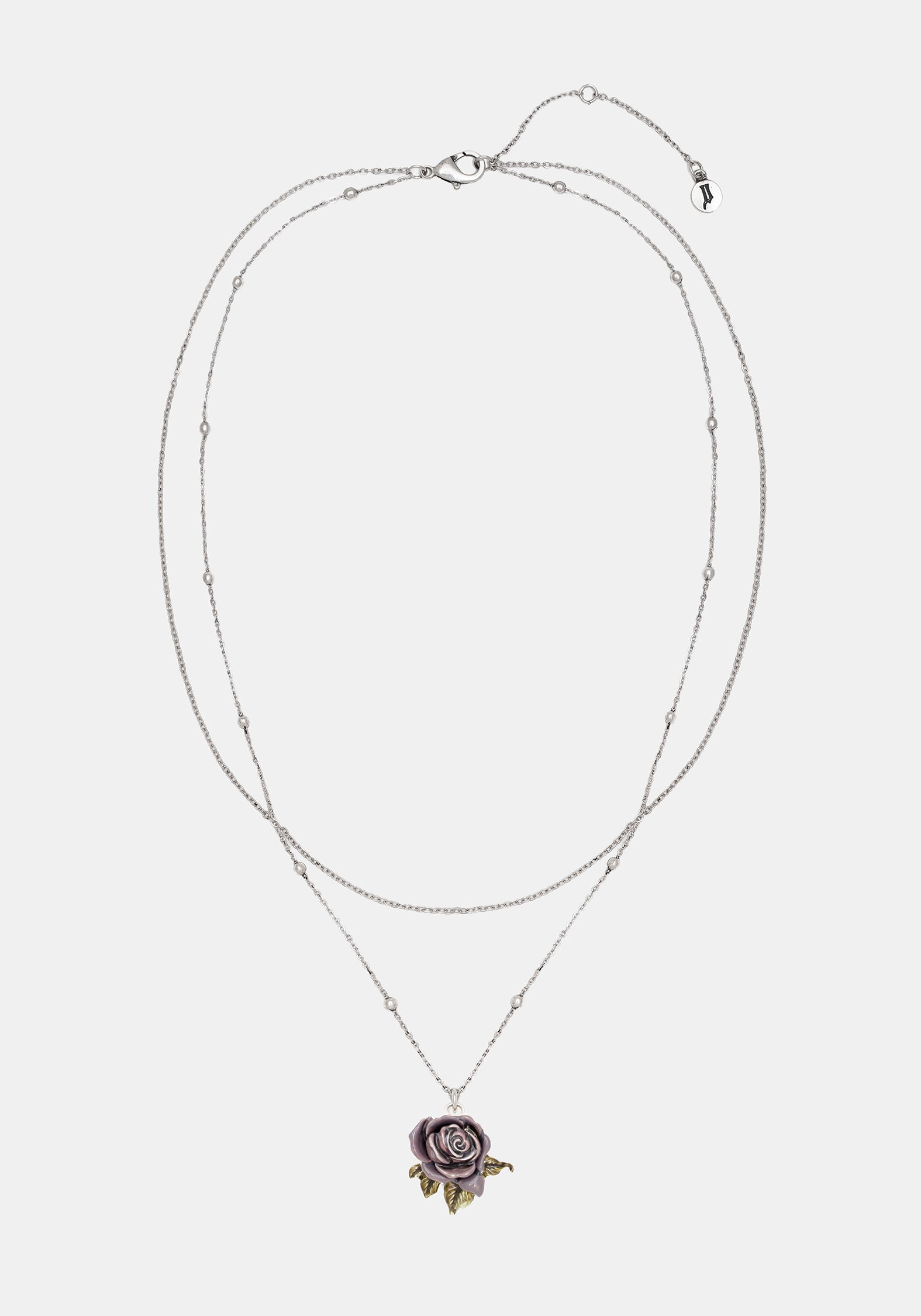 Rosea Rose Charm Necklace