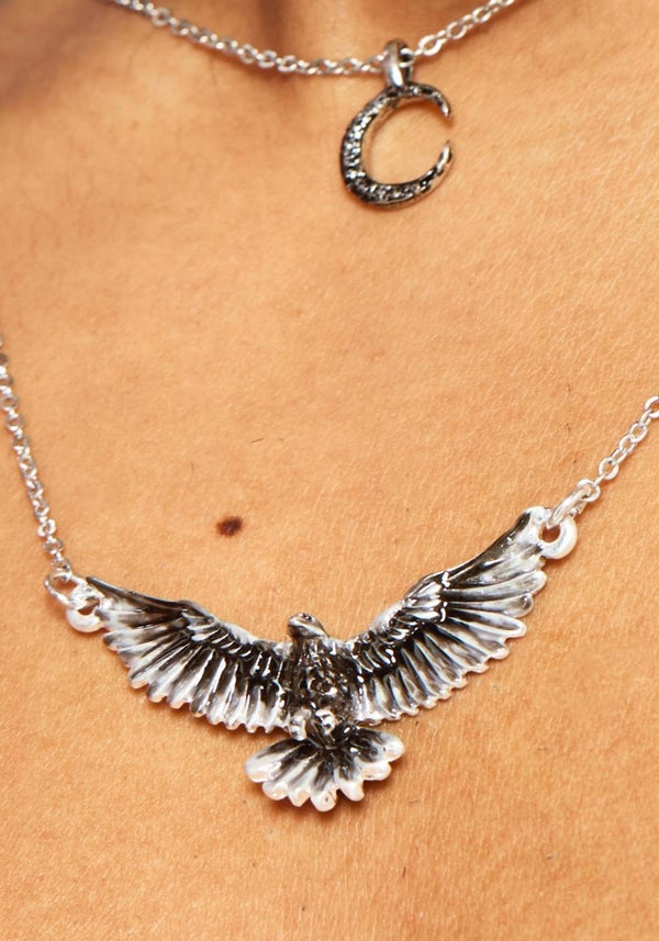 Nyxwing Raven Moon Layered Necklace