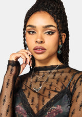 Nyxwing Raven Moon Layered Necklace