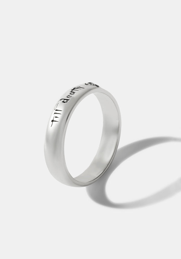 Till Death Sterling Silver Band - 9mm