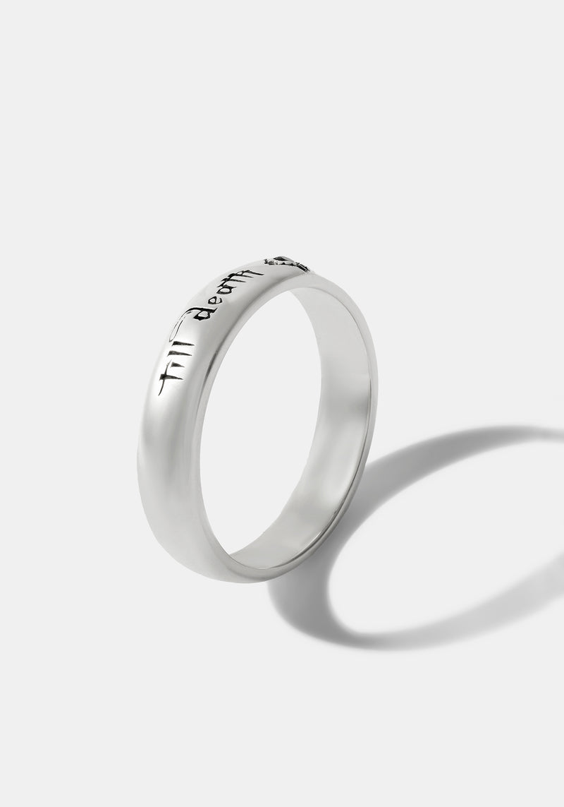 Till Death Sterling Silver Band - 9mm