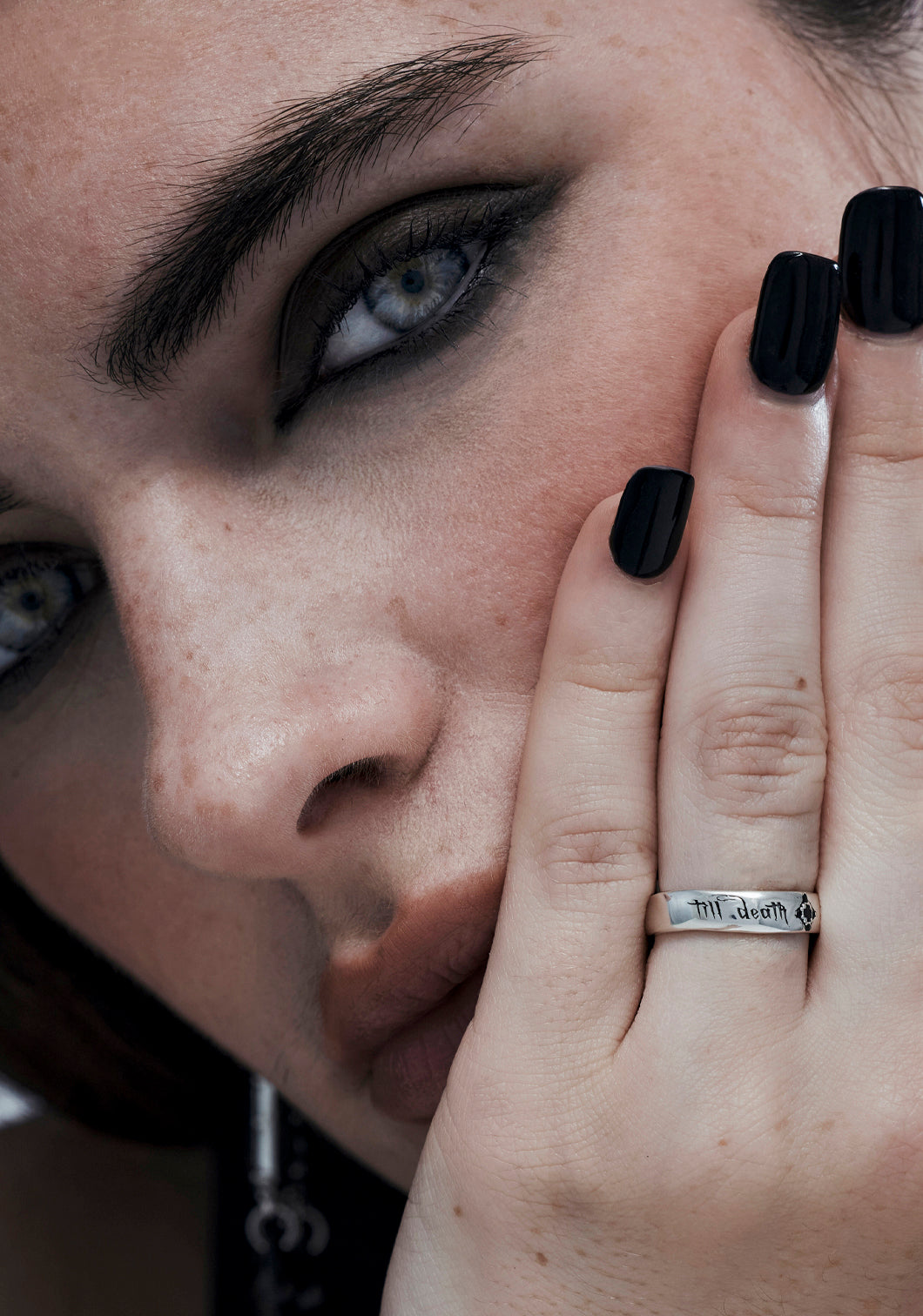 Till Tod Sterling Silber Band - 4.8mm