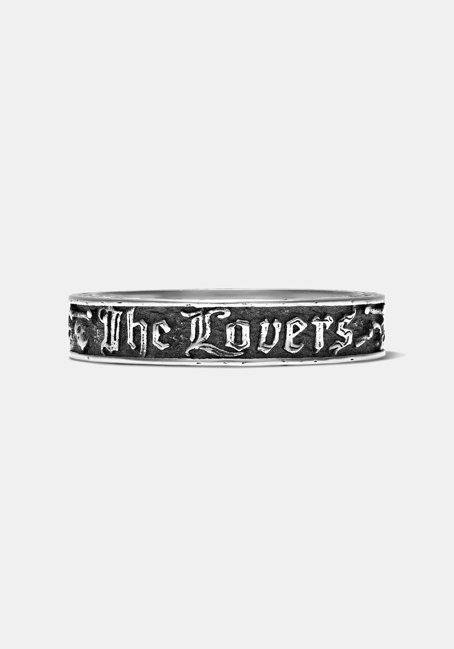 Amorata Lovers Sterling Silber Band - 4.5mm